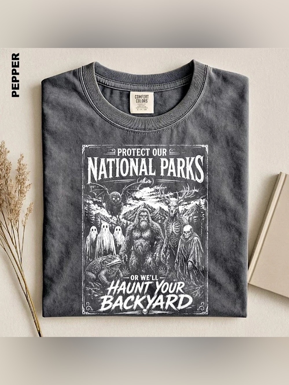 Protect Our National Parks Sweater, Cryptidcore Tee, Haunt Your Backyard T-Shirt